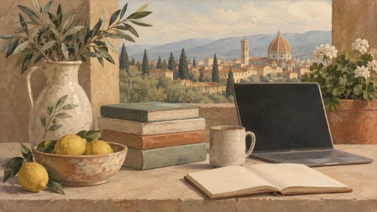 Painted illustration for 10 Best Websites to Learn Italian