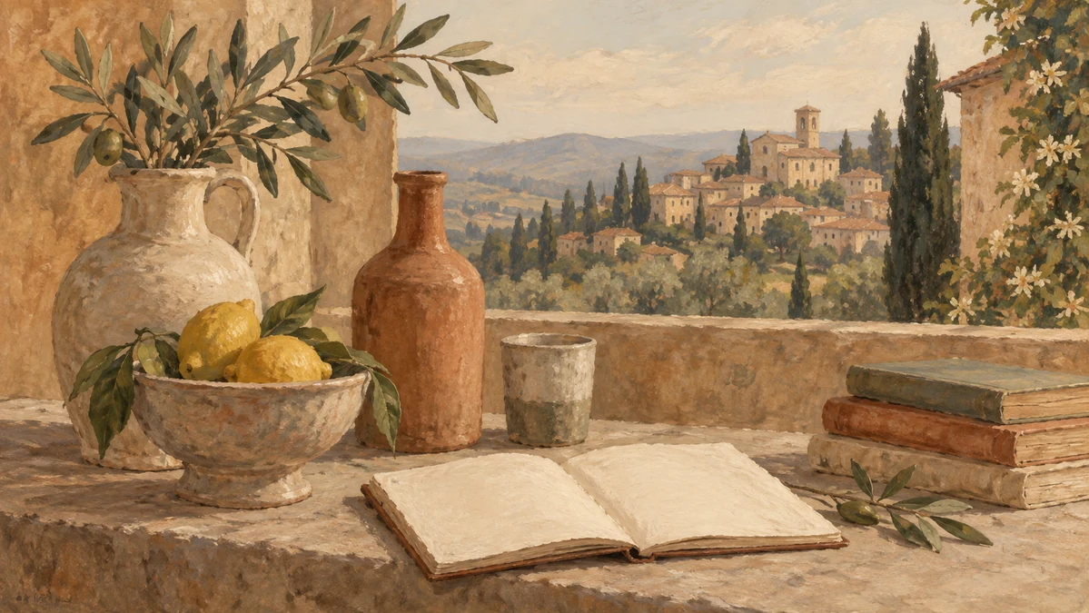 Painted illustration for 50 Helpful Italian Essay Phrases to Make Writing a Breeze