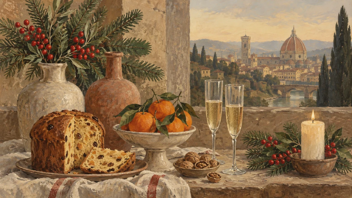 Painted illustration for How do Italians celebrate Christmas and New Year?
