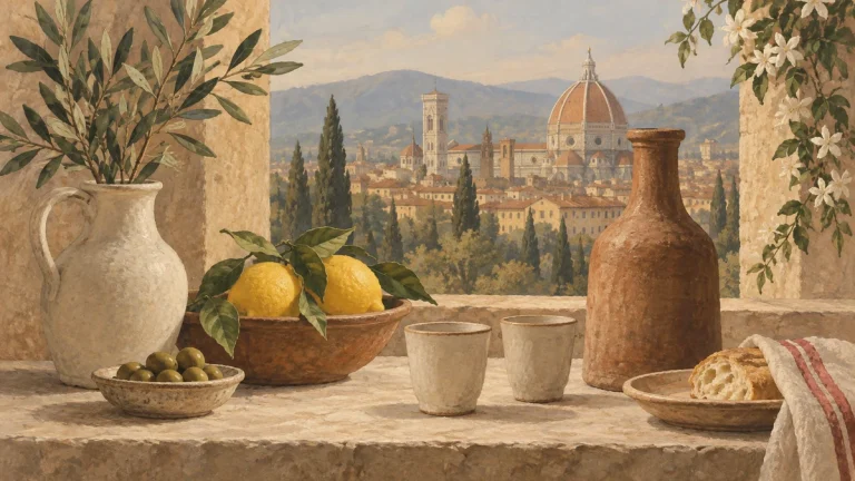 Painted illustration for How to Make a Good Impression in Italy: A Guide to Italian Etiquette