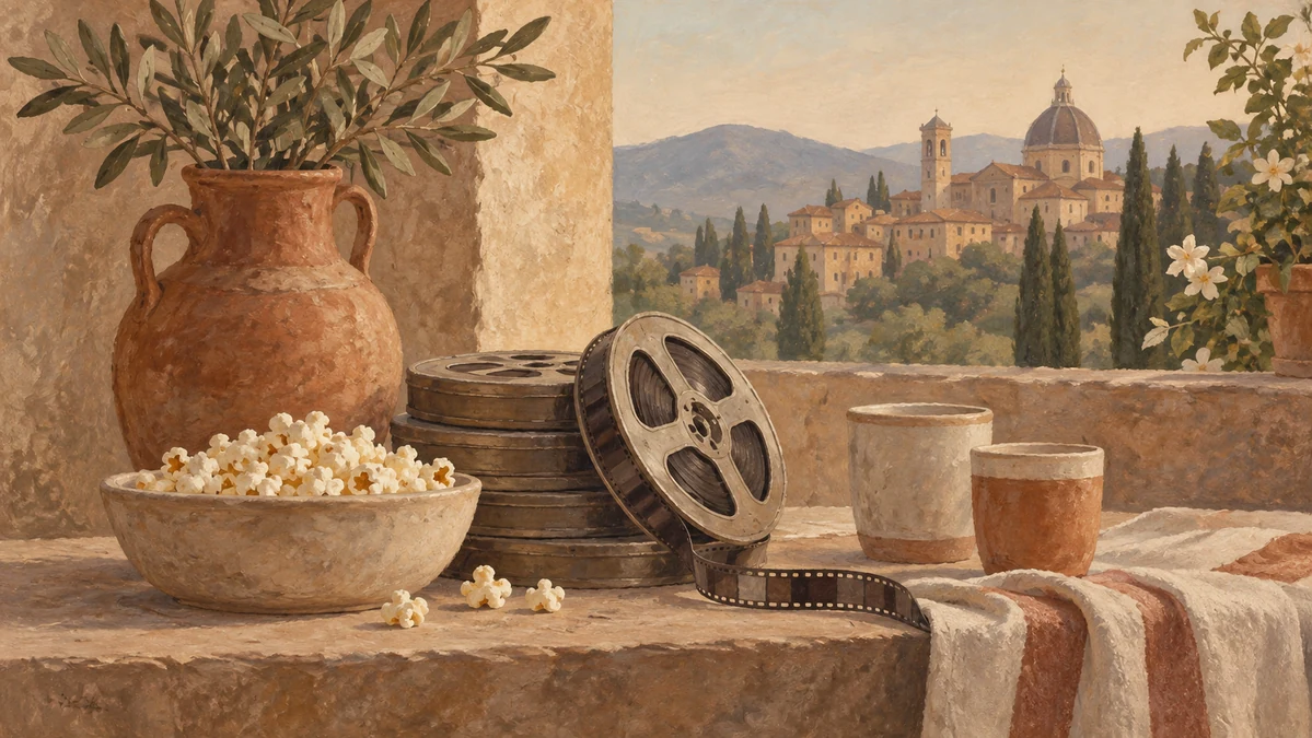 Painted illustration for Child-Friendly Italian Movies to Watch with the Whole Family