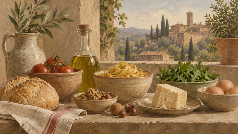 Painted illustration for Italian Phrases for Food Allergies and Preferences