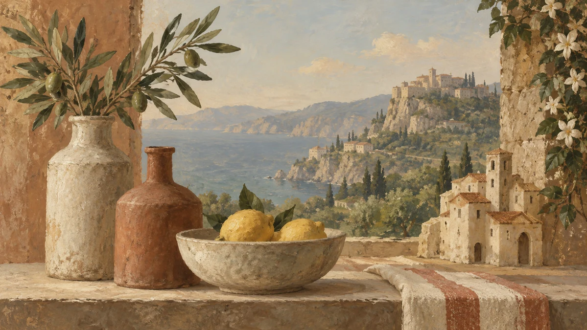 Painted illustration for 10 Unusual Places to Visit in Italy