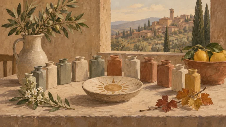 Painted illustration for Italian Calendar Vocabulary: Days of the Week and Months of the Year
