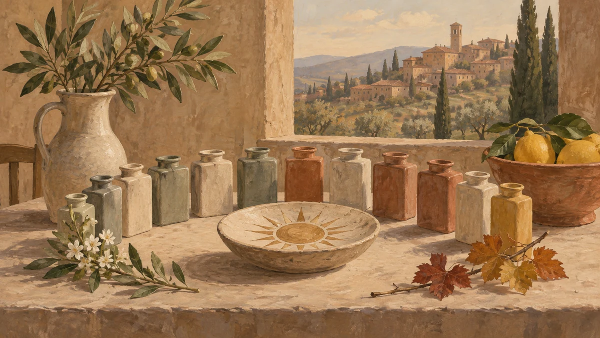 Painted illustration for Italian Calendar Vocabulary: Days of the Week and Months of the Year